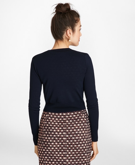 Merino Wool Cropped Cardigan