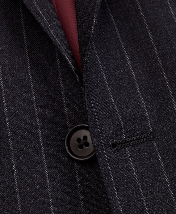 BrooksGate™ Milano-Fit Striped Wool Twill Suit Jacket