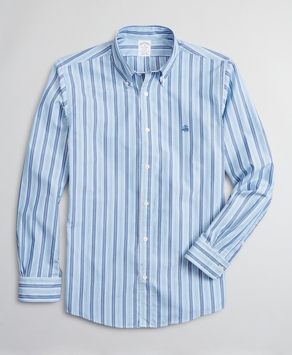Luxury Collection Regent Fitted Sport Shirt, Button-Down Collar Stripe