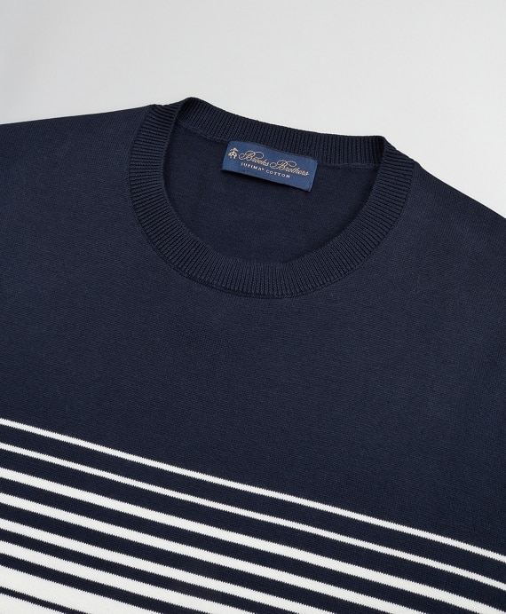 Nautical Stripe Supima® Crewneck Sweater