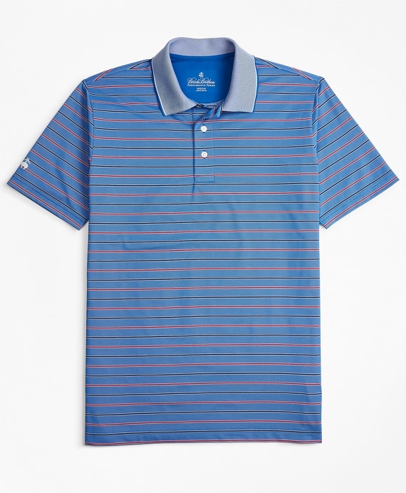 Performance Series Bold Bird's-Eye Stripe Polo Shirt