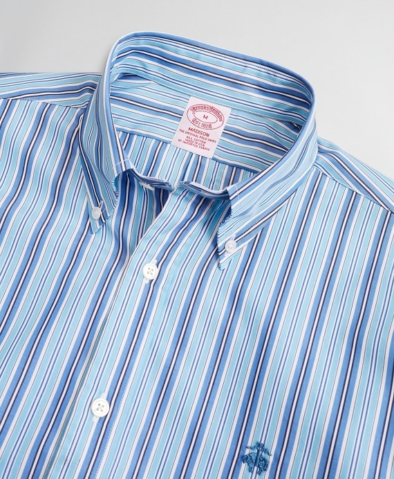 Luxury Collection Madison Classic-Fit Sport Shirt, Button-Down Collar Stripe