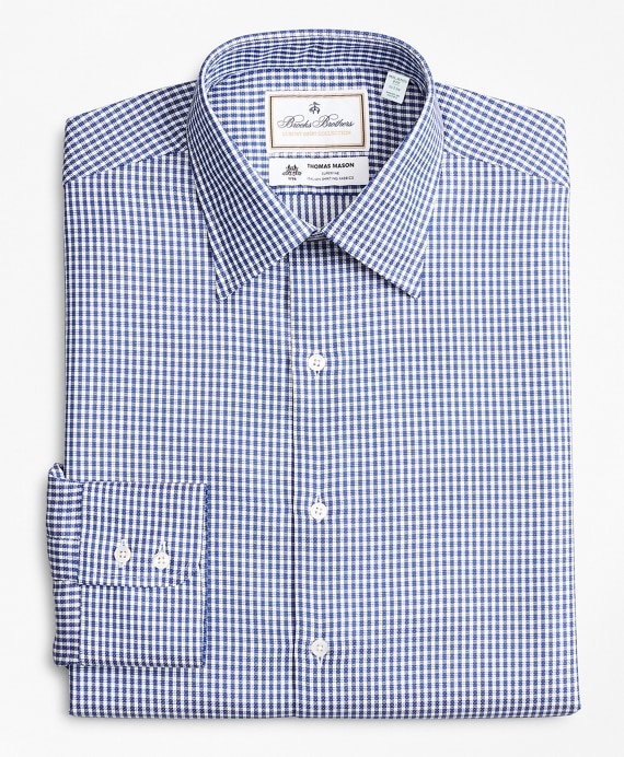 Luxury Collection Milano Slim-Fit Dress Shirt, Franklin Spread Collar Fine Gingham
