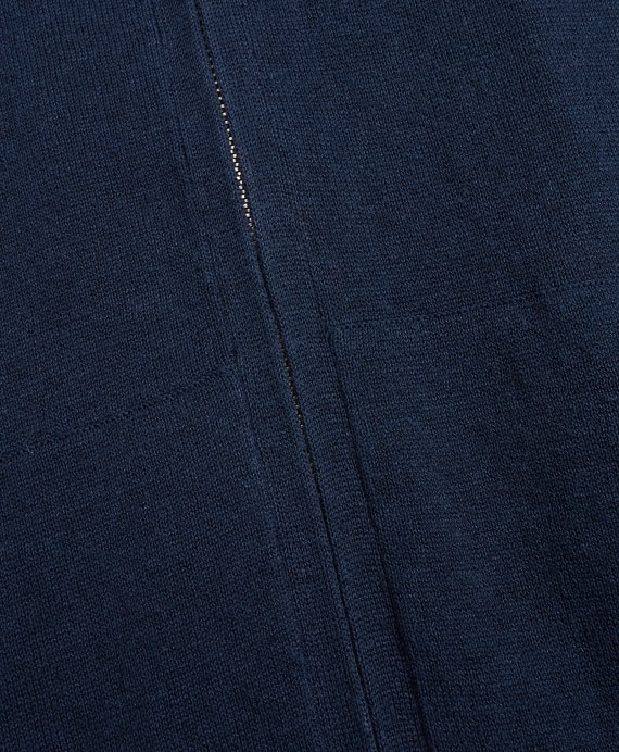 Contrast Zip-Up Hoodie