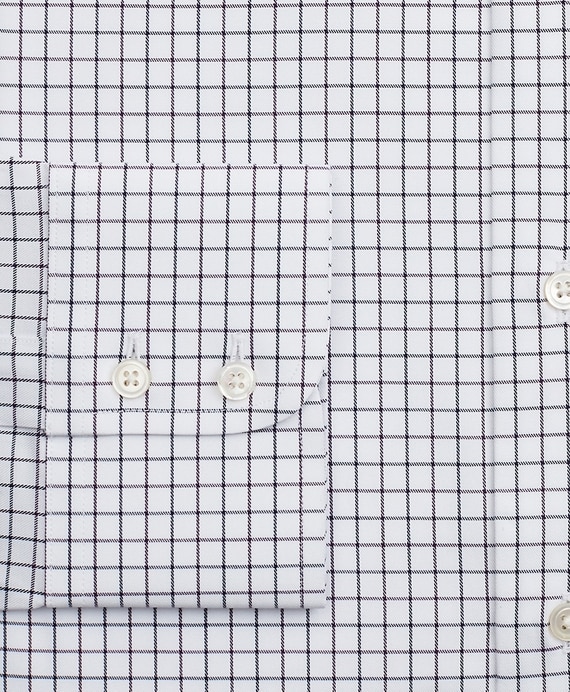 Luxury Collection Milano Slim-Fit Dress Shirt, Franklin Spread Collar Fine Windowpane