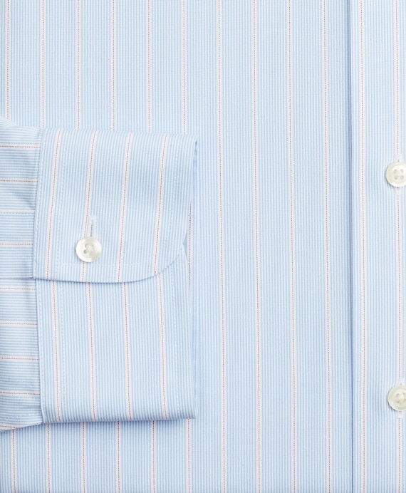 Stretch Regent Fitted Dress Shirt, Non-Iron Pinstripe