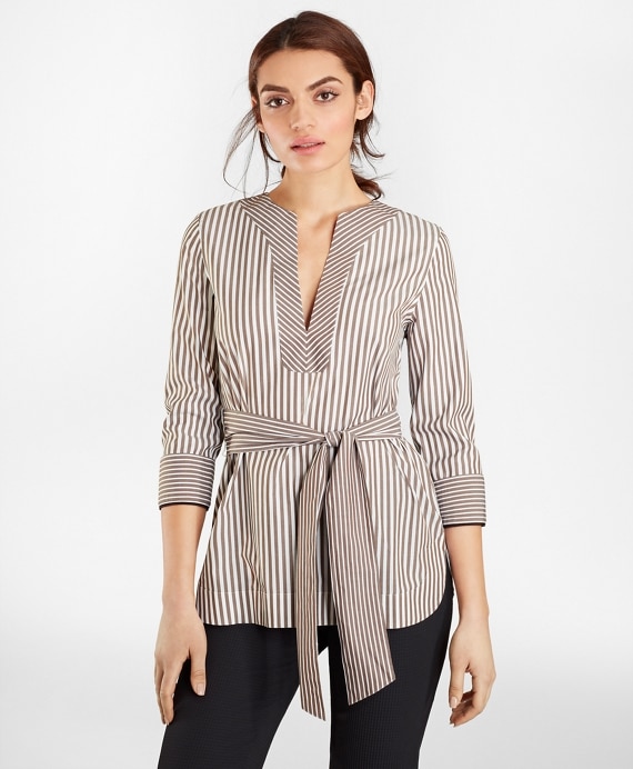 Non-Iron Striped Supima® Cotton Shirt