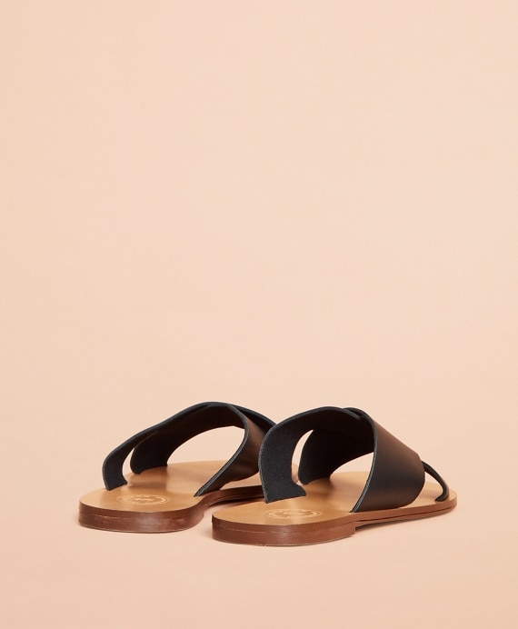 Leather Slide Sandals