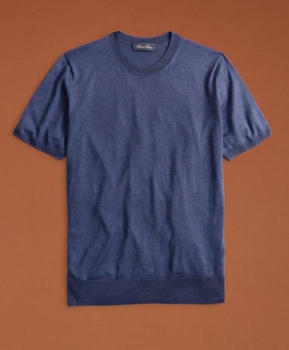 Golden Fleece® Short-Sleeve Silk Sweater