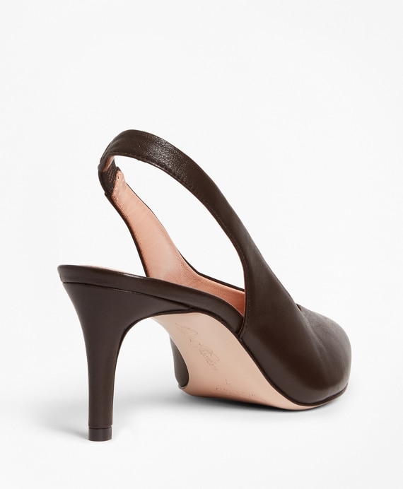 Leather Sling-Back Pumps