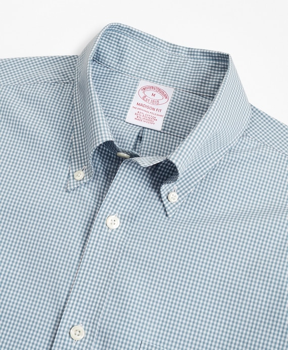 Madison Classic-Fit Sport Shirt, Performance Series with COOLMAX®, Gingham