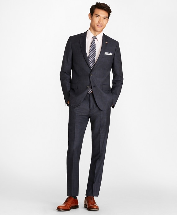 Regent Fit Plaid 1818 Suit