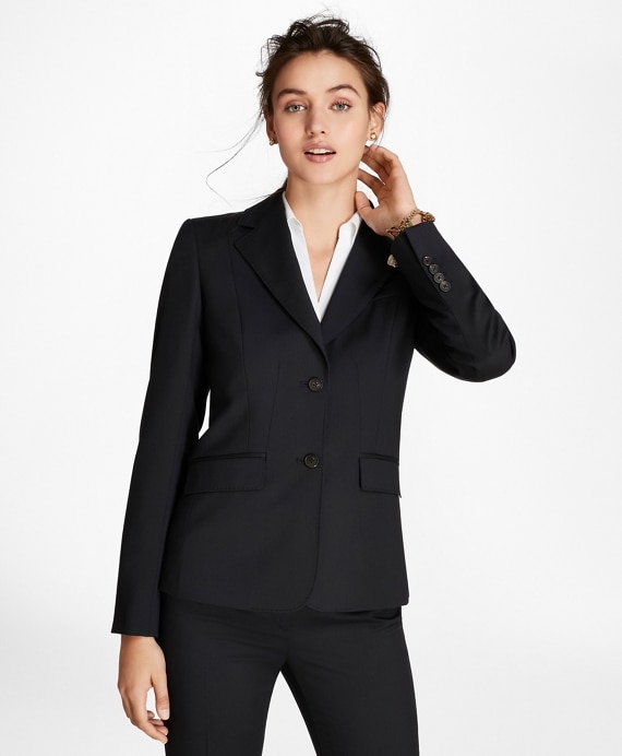 Petite Wool Two-Button Jacket