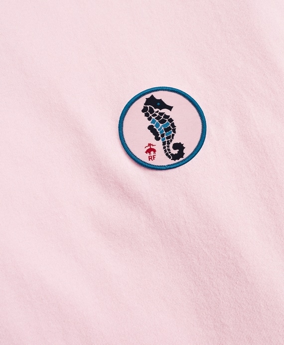 Cotton Seahorse Patch T-Shirt