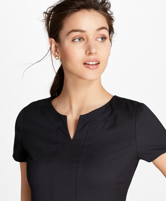 Petite Wool Sheath Dress