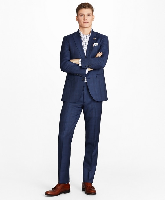 Milano Fit Three-Button Plaid 1818 Suit