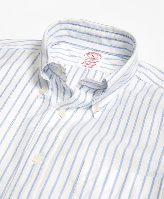 Madison Fit Oxford Small Stripe Sport Shirt