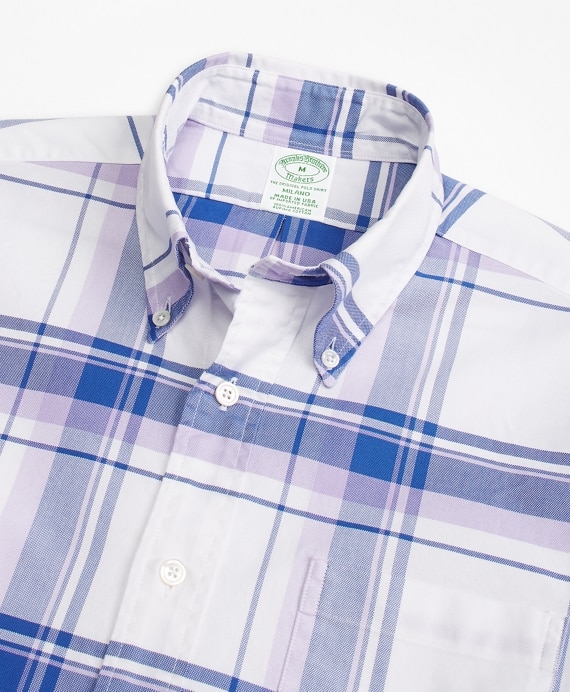 Milano Fit Oxford Plaid Sport Shirt