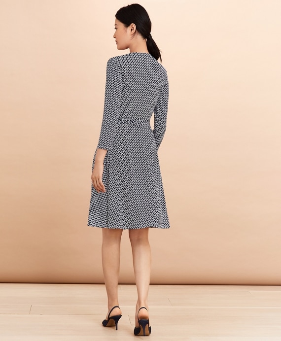 Logo-Print Jersey Wrap Dress