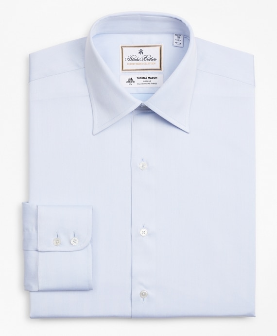 Luxury Collection Regent Fitted Dress Shirt, Franklin Spread Collar Herringbone
