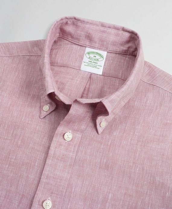 Milano Slim-Fit Sport Shirt, Irish Linen