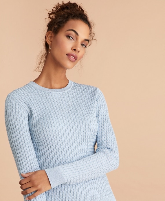 Shimmer-Knit Sweater