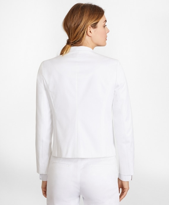 Beaded Cotton Sateen Jacket