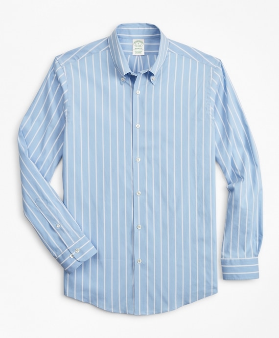 Milano Slim-Fit Sport Shirt, Performance Series with COOLMAX®, Ground Stripe