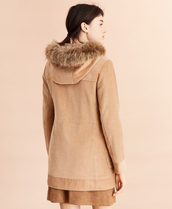 Water-Repellent Cotton Corduroy Duffle Coat