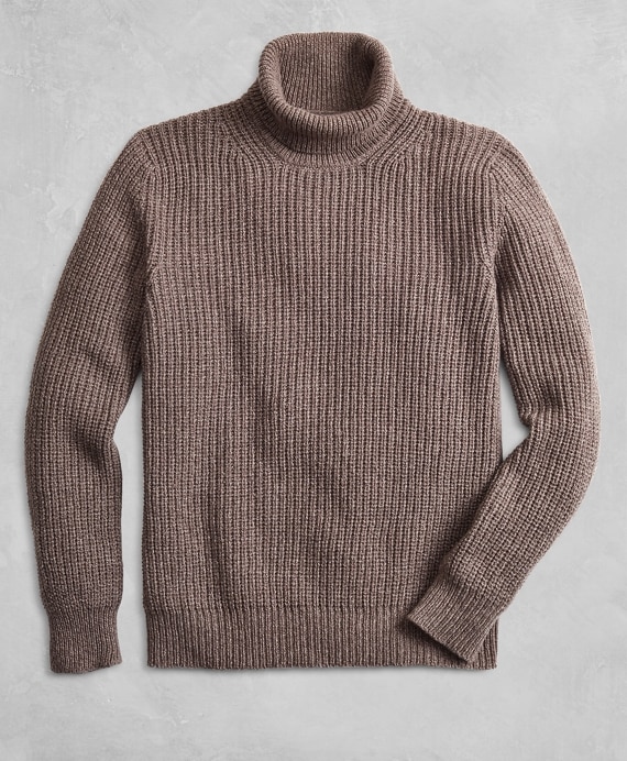 Golden Fleece® Wool-Cashmere Turtleneck Sweater