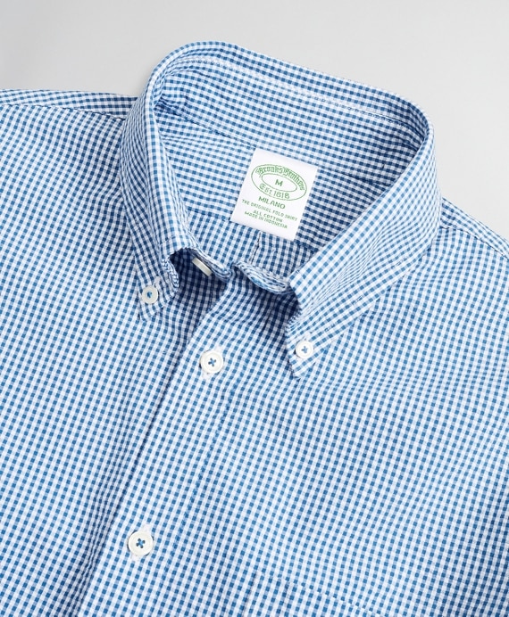 Milano Slim-Fit Sport Shirt, Seersucker Gingham