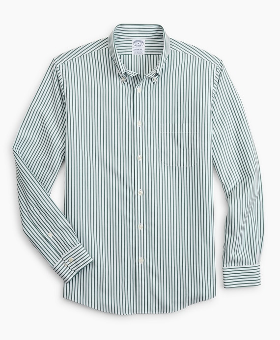 Stretch Regent Fitted Sport Shirt, Non-Iron Candy Stripe