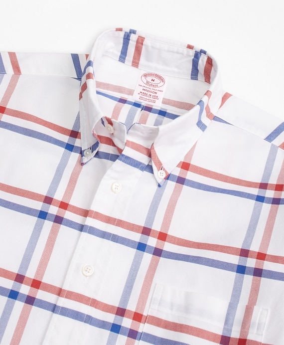 Madison Fit Oxford Windowpane Sport Shirt