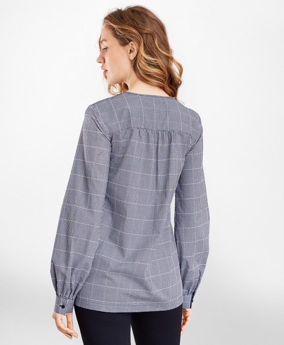 Checked Supima® Cotton Tunic
