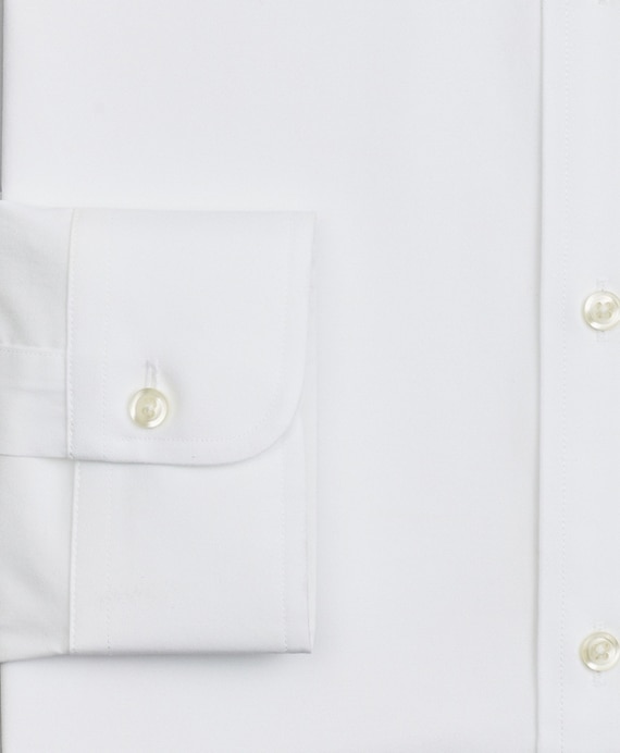Stretch Regent Fitted Dress Shirt, Non-Iron Poplin English Collar