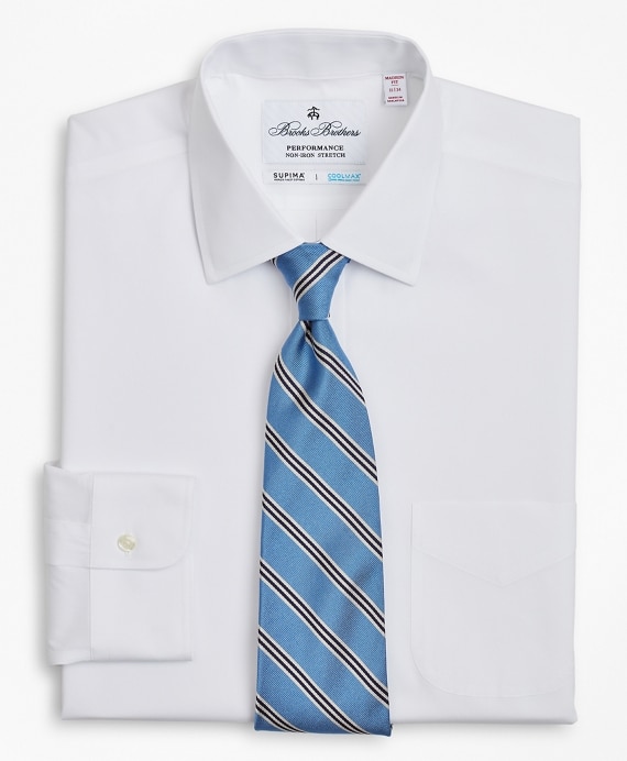 Madison Classic-Fit Dress Shirt, Performance Non-Iron with COOLMAX®, Ainsley Collar Broadcloth