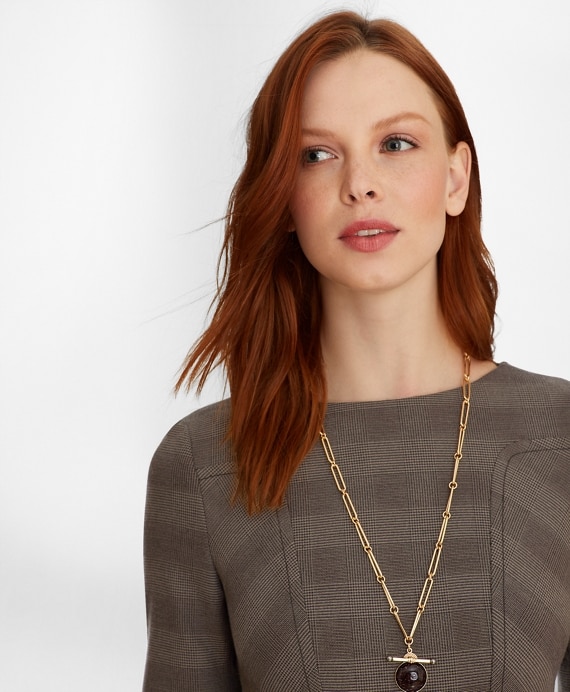 Glen Plaid Sheath Dress