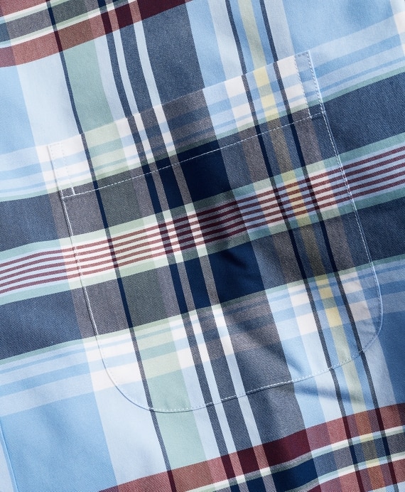 Stretch Madison Classic-Fit Sport Shirt, Non-Iron Multi-Plaid