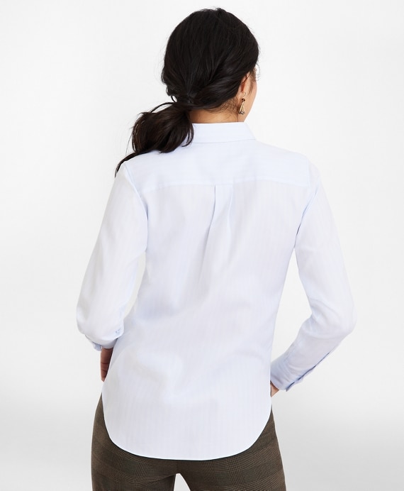 Classic-Fit Striped Cotton Dobby Luxury Shirt