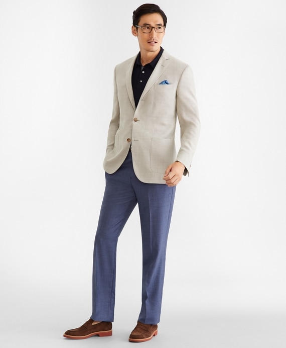 Regent Fit Three-Button Hopsack Sport Coat