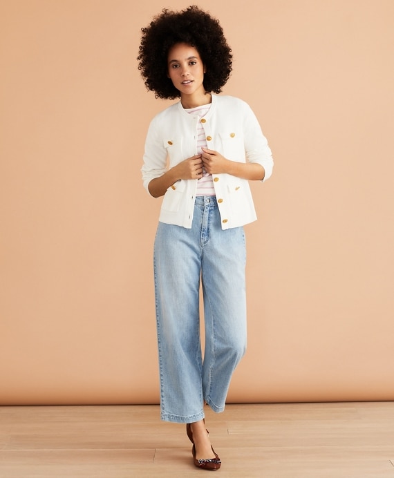 Cropped Wide-Leg Jeans