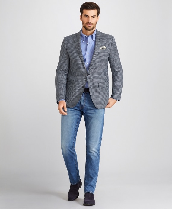 Regent Fit Blue Check Sport Coat
