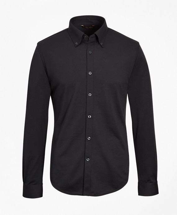 Premium Extra-Fine Supima® Cotton Pique Button-Down Shirt