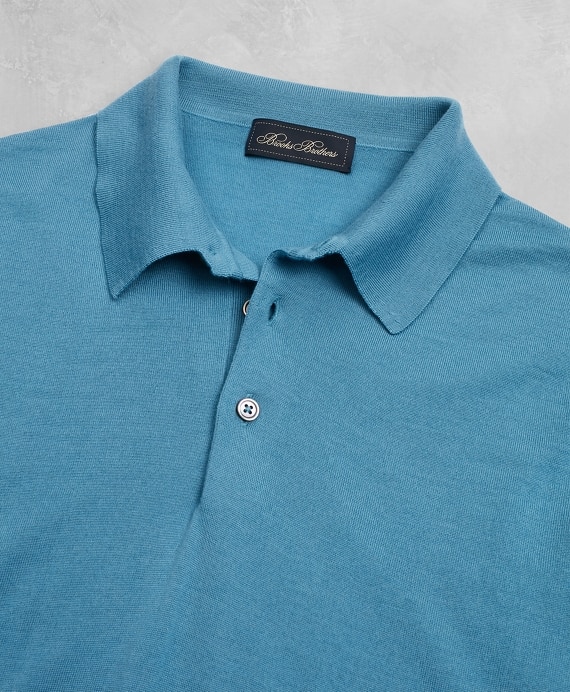 Golden Fleece® 3-D Knit Fine-Gauge Merino Short-Sleeve Polo