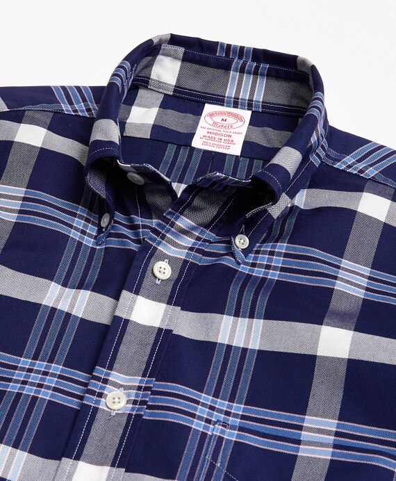 Madison Fit Oxford BB#10 Plaid Sport Shirt