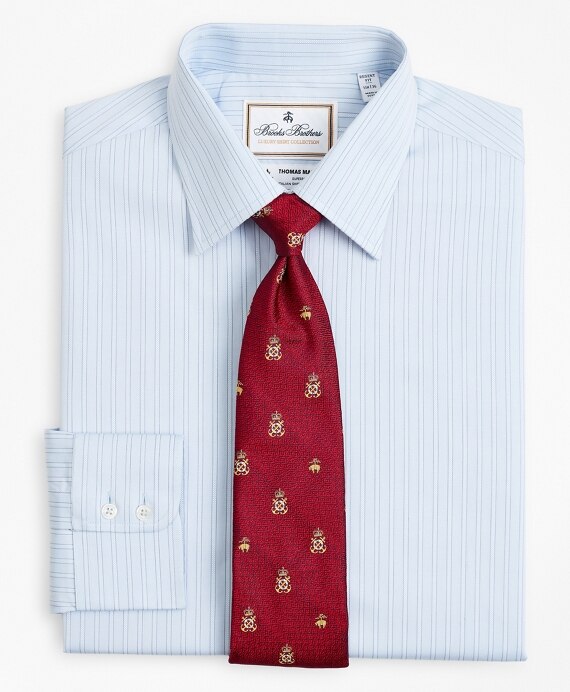 Luxury Collection Regent Fitted Dress Shirt, Franklin Spread Collar Textured Stripe