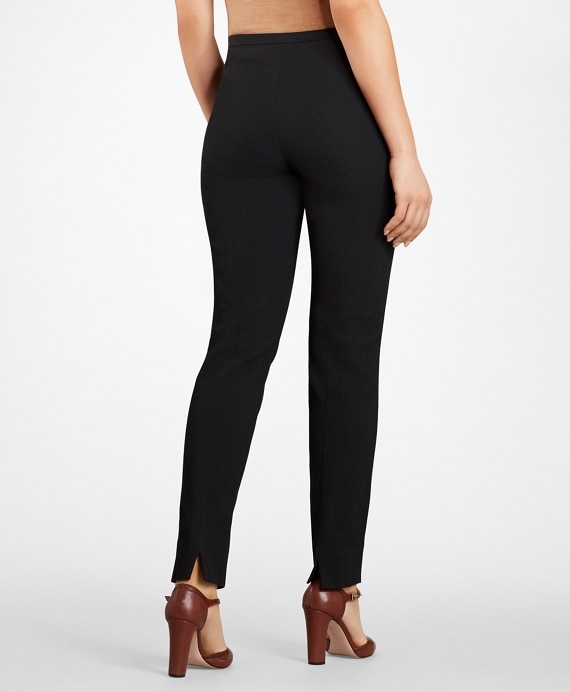 Petite Stretch-Cotton Jacquard Pants