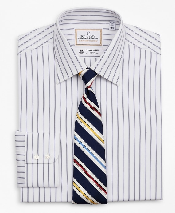 Luxury Collection Regent Fitted Dress Shirt, Franklin Spread Collar Micro-Outline Stripe