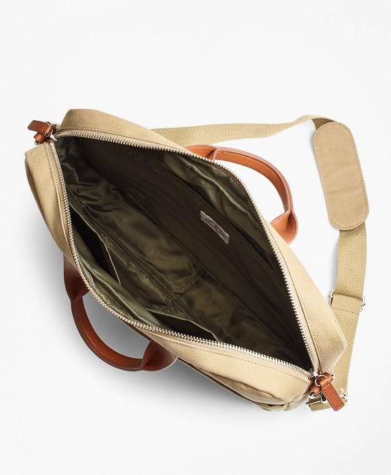 Brushed Cotton Twill Briefcase