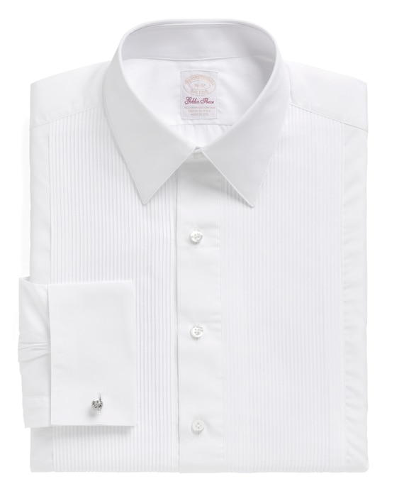 Golden Fleece® Madison Fit Swiss Pleat Tennis Collar French Cuff Tuxedo Shirt